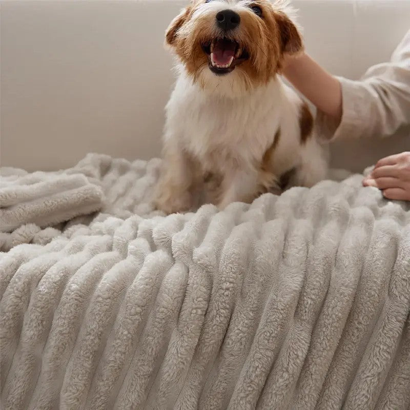 Cloud Ribbed Fleece Blanket - view 4