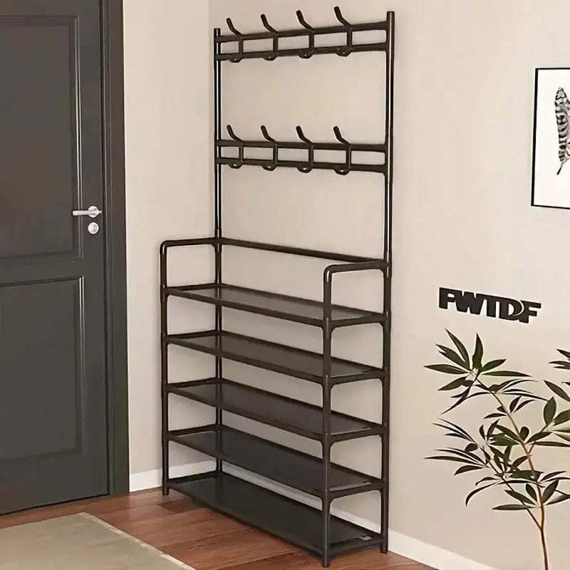 3-in-1 Entryway Coat & Shoe Rack Organizer - view 3