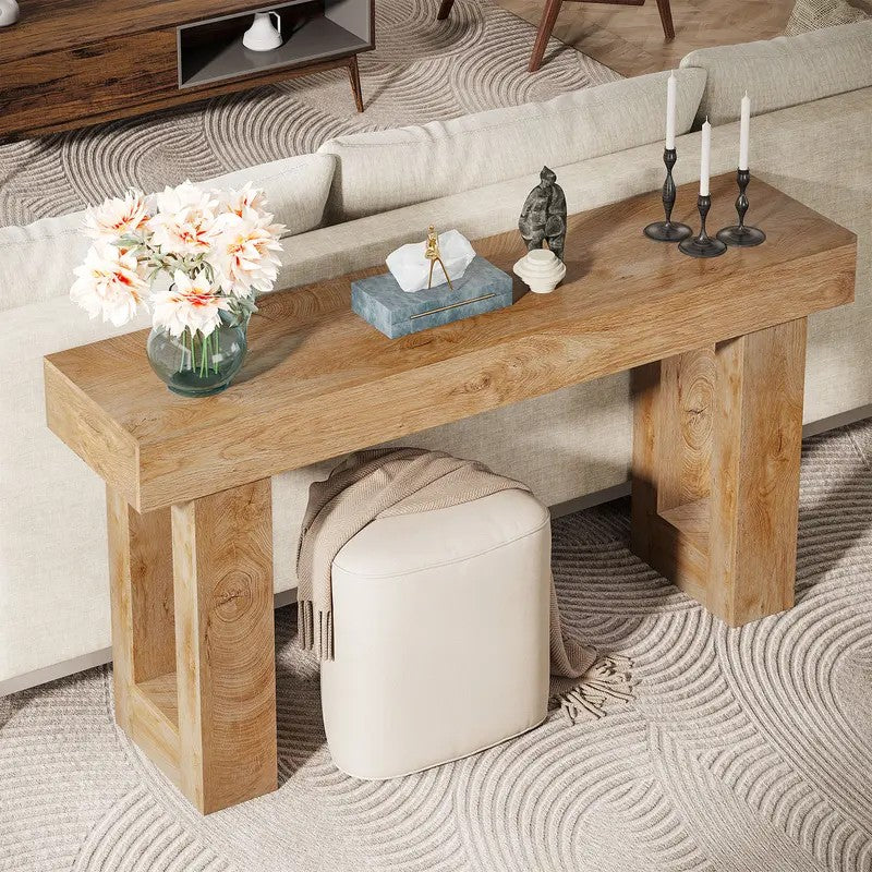 63" Chunky Farmhouse Console Table