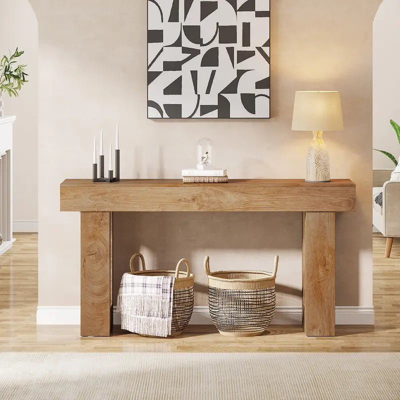 63" Chunky Farmhouse Console Table - view 3