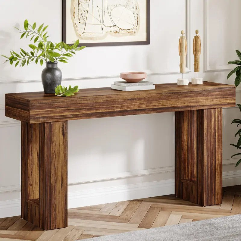 63" Chunky Farmhouse Console Table - view 9