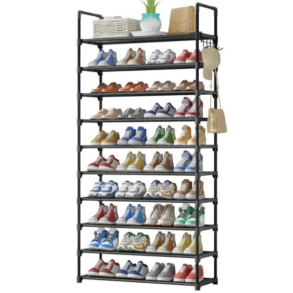 10-Tier Stackable Shoe Rack